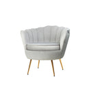 Armchairs Retro Single Sofa Velvet Grey