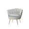 Armchairs Retro Single Sofa Velvet Grey