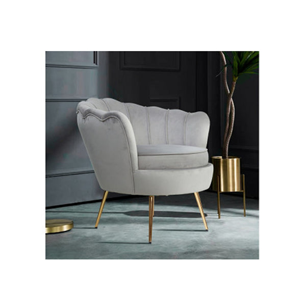 Armchairs Retro Single Sofa Velvet Grey