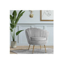 Armchairs Retro Single Sofa Velvet Grey