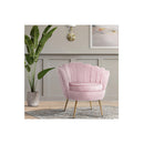 Armchairs Retro Single Sofa Velvet Pink