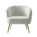 Armchair Lounge Chair Accent Boucle Sherpa