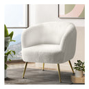Armchair Lounge Chair Accent Boucle Sherpa