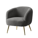Armchair Lounge Chair Accent Boucle Sherpa