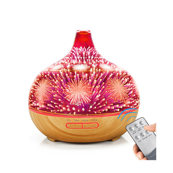 Aroma Diffuser Aromatherapy 3D Air Humidifier Purifier Fireworks
