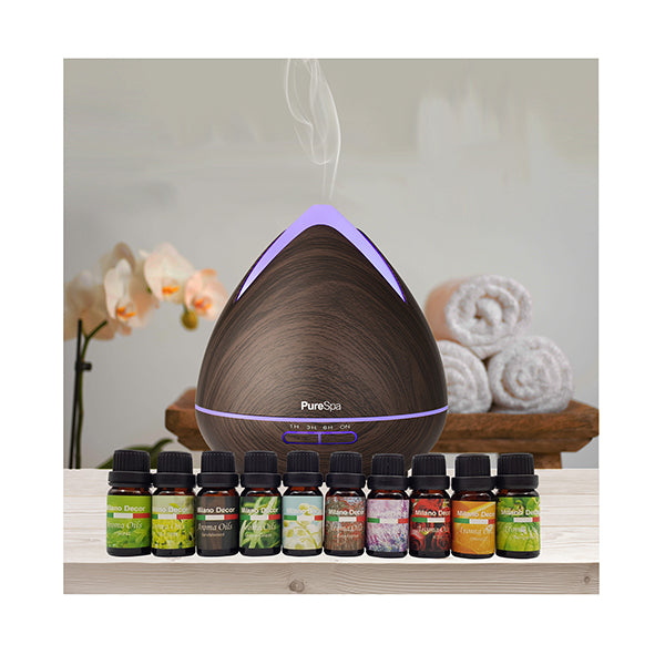 Aromatherapy Diffuser Set With 10 Pack Diffuser Oils Humidifier