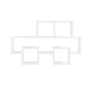Carshaped Wall Shelf High Gloss White 82 X 15 X 51 Cm Chipboard