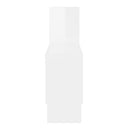 Carshaped Wall Shelf High Gloss White 82 X 15 X 51 Cm Chipboard