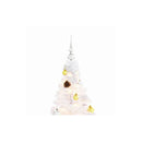 Artificial Christmas Tree With Baubles And Leds White 150 Cm