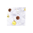 Artificial Christmas Tree With Baubles And Leds White 150 Cm