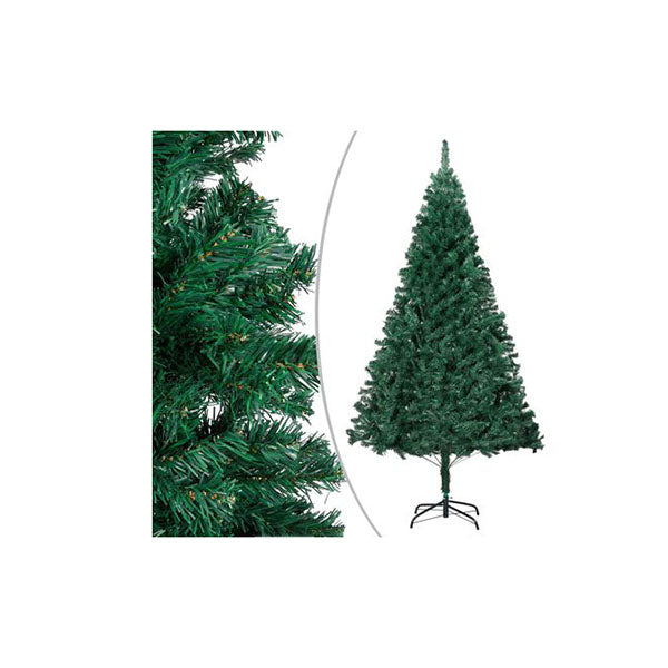 Artificial Christmas Tree With Thick Branches Green 240 Cm Pvc