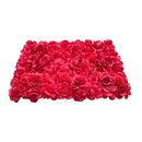 Artificial Flower Wall Backdrop Panel Romantic Red 40Cm X 60Cm