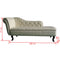Artificial Leather Chaise Lounge - Cream White