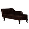 Artificial Leather Chaise Lounge - Dark Brown