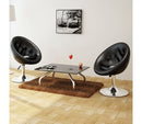 Artificial Leather Club Chair (2 Pcs)