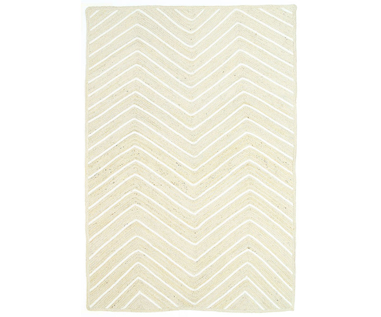 Artisan Natural Chevron Pearl Rug