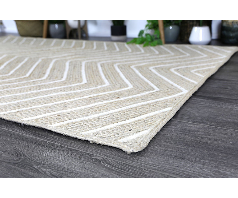 Artisan Natural Chevron Pearl Rug