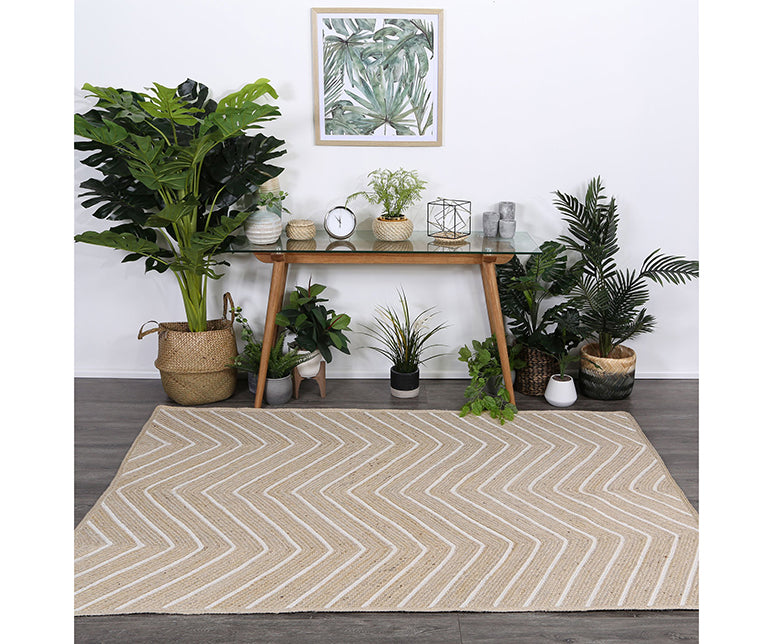 Artisan Natural Chevron Pearl Rug