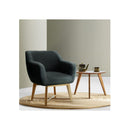 Artiss Aston Tub Accent Chair Charcoal