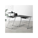 Artiss Corner Metal Pull Out Table Desk