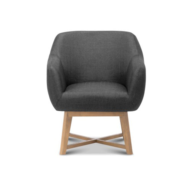 Artiss Aston Tub Accent Chair Charcoal