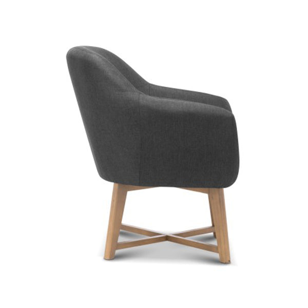 Artiss Aston Tub Accent Chair Charcoal