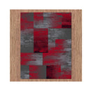 Aspen Red Hallway Runner Non Shedding Rug