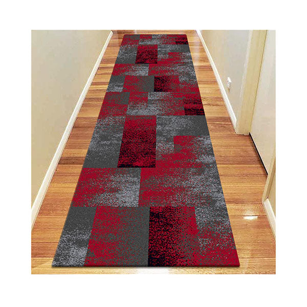 Aspen Red Non Shedding Rug