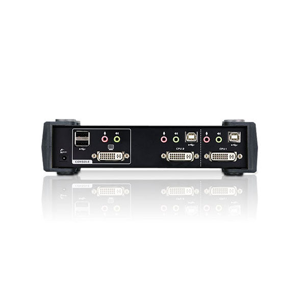 Aten 2 Port Usb Dvi Kvmp Switch With Audio And Usb 2 Hub