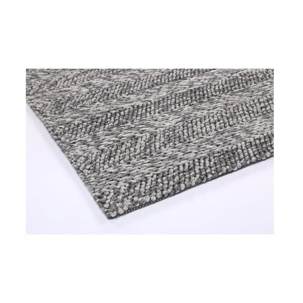 Auguste Coil Grey Wool Blend Rug