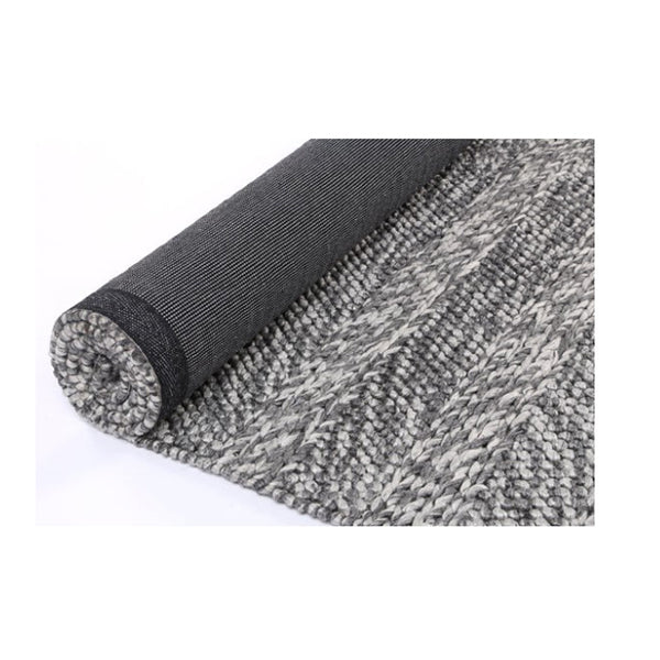 Auguste Coil Grey Wool Blend Rug