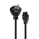 Alogic 5M Aus 3 Pin Mains Plug To Iec C5 Male To Female
