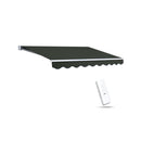 Folding Arm Awning Motorised Retractable Outdoor Sunshade Grey
