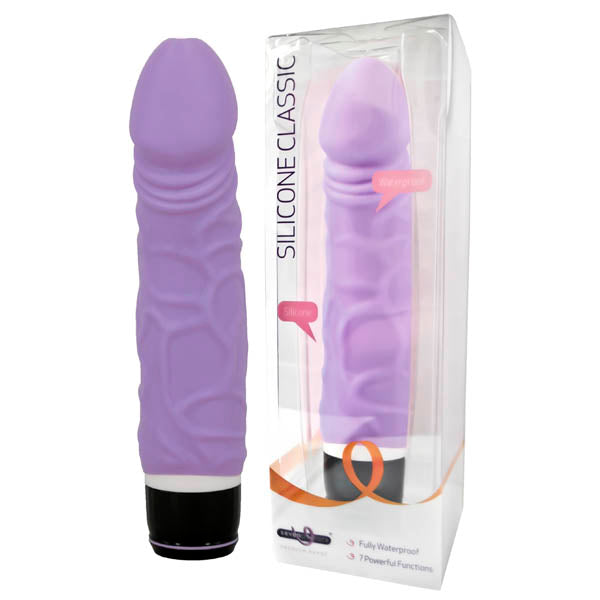 17 Cm Silicone Classic Purple Vibrator