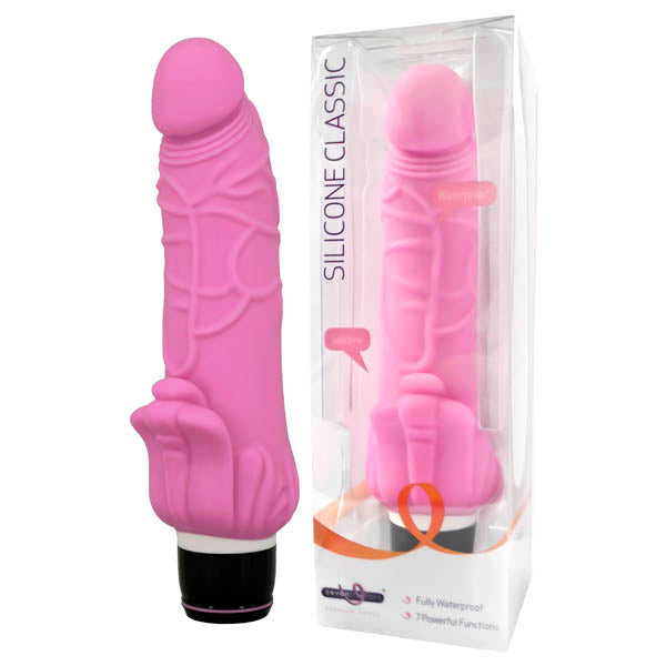 19 Cm Silicone Classic Pink Vibrator