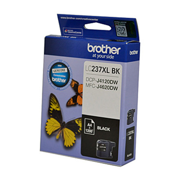 Brother LC237XL Black Ink Cart Up To 1200 Pages