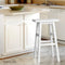 Wooden Bar Stool (Set Of 2) - White