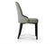Set of 2 Fabric Dining Chairs Grey