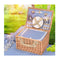 Deluxe 4 Person Picnic Basket Set Outdoor