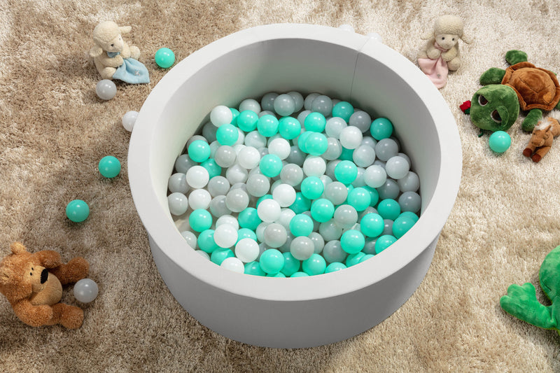 Bubbli Baby Kids Ball Pit with 200 Balls Multi Coloured (Grey/Blue)