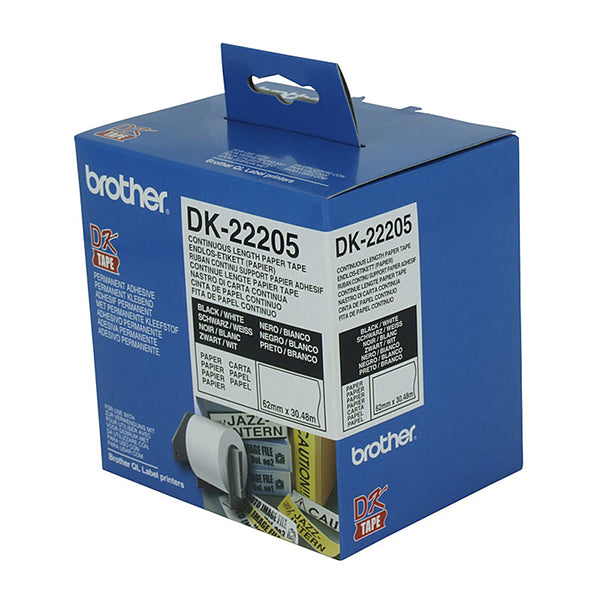 Brother Dk22205 White Roll