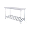 Soga 80X70X85Cm Catering Kitchen Stainless Steel Prep Work Bench