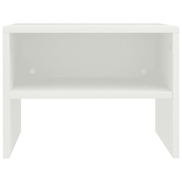 Bedside Cabinets 2 Pcs White 40x30x30 cm Chipboard