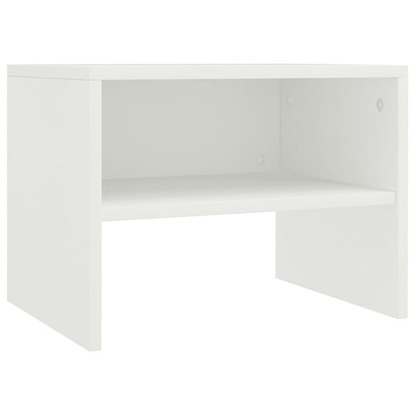 Bedside Cabinets 2 Pcs White 40x30x30 cm Chipboard