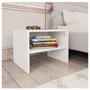 Bedside Cabinets 2 Pcs White 40x30x30 cm Chipboard