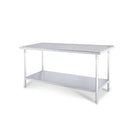 Soga 120X70X85Cm Commercial Kitchen Stainless Steel Prep Work Bench