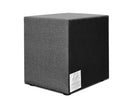 Fabric Bedside Table 2 Drawers Grey