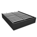 Storage Gas Lift Bed Frame Without Headboard Fabric Charcoal