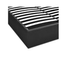 Storage Gas Lift Bed Frame Without Headboard Fabric Charcoal