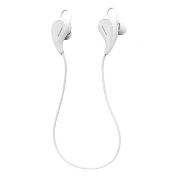 Simplecom White BH330 Sports InEar Bluetooth Stereo Headphones